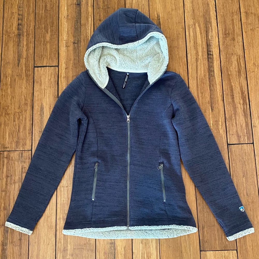Kuhl fleece hooded jacket